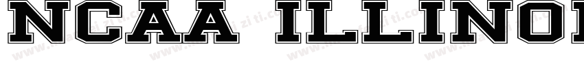 NCAA Illinois Fighti字体转换